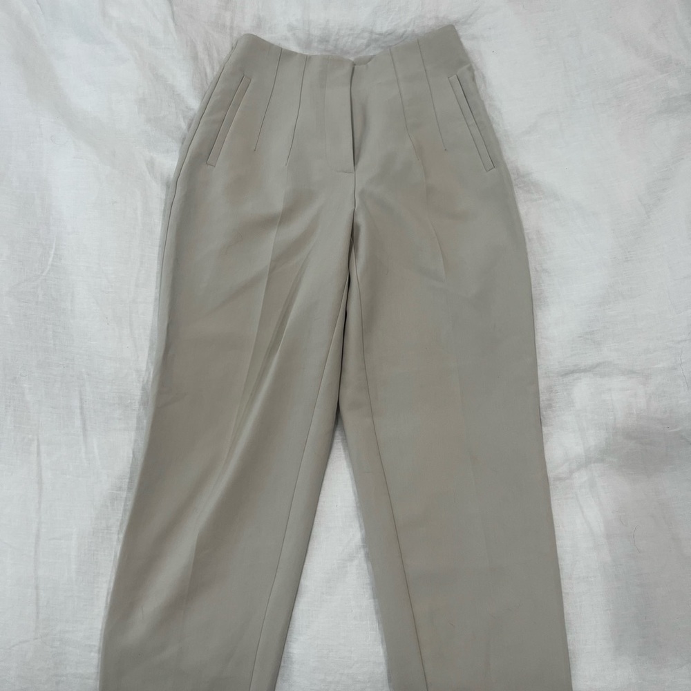 Zara Oyster White Dress Pants